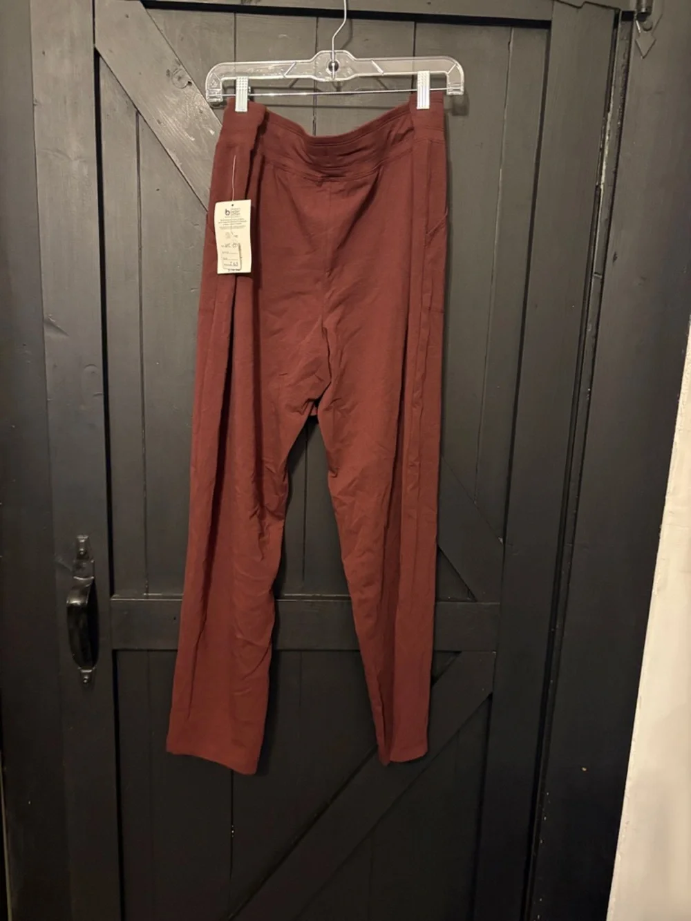 Athletic Works Men's Rust-Brown Drawstring Joggers - Picture 3 of 4